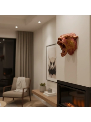 ® 3D Jaguar Figürü Duvar Süsü