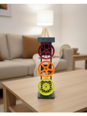 ® 3’lü Jant Dekor Seti Masa Üstü ve Salon İçin Modern Spor Tasarım