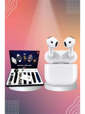 ® 3.Nesil TWS Bluetooth Kulaklık Bluetooth Bağlantılı Akıllı Saat Amoled Ekran Plastik Hasır Kordon