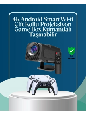 ® 450 ANSI Lümen, 4K Destekli Kompakt Ev Projektörü