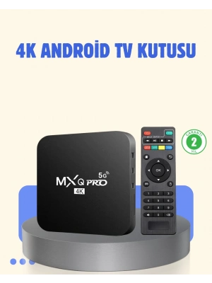 ® 4K Android TV Box – 2GB RAM 16GB ROM, Hızlı Wi-Fi Bağlantılı Akıllı Medya Kutusu