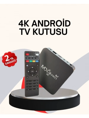 ® 4K Android TV Box – Akıllı Medya Oynatıcı, 2GB RAM, 16GB Hafıza, Wi-Fi Destekli