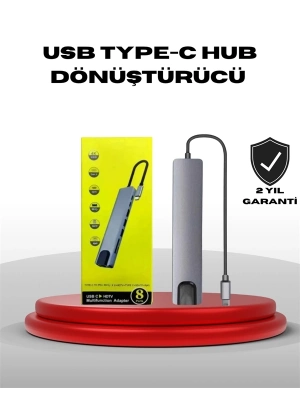 ® 4K HDMI Çıkışlı, Gigabit Ethernetli USB‑C Çoklu Port Hub