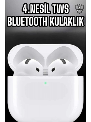 ® 4.Nesil Kaliteli TWS Android ve İOS Uyumlu Mikrofonlu Kulaklık