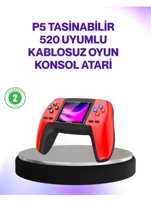 ® 520 Klasik Oyunlu P5 Retro Elde Taşınabilir Konsol
