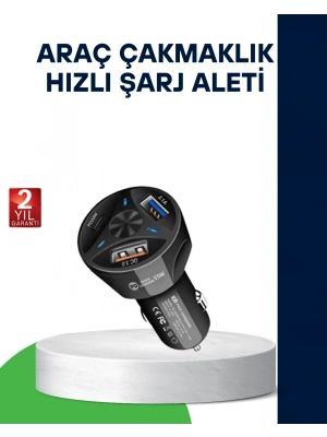 ® 55W Hızlı Araç Şarj Cihazı Quick Charge 3.0 ve PD Destekli