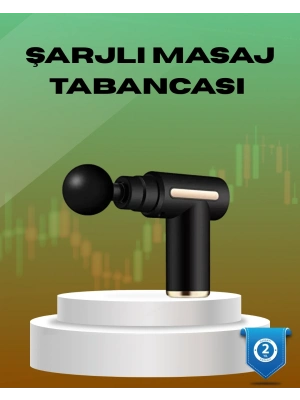 ® 6 Kademeli Kas Masaj Tabancası 4 Başlıklı Güçlü Sessiz Sporcu Masaj Cihazı Şarjlı