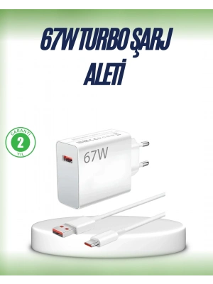® 67 Watt Çift Turbo Şarj Adaptörü Oppo Reno 4 5 6 Uyumlu