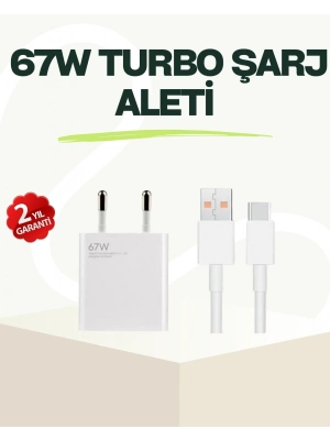 ® 67 Watt Güçlü Çift Turbo Şarj Aleti iPhone 13 14 15 Pro Max Uyumlu