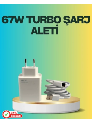 ® 67 Watt Type C Turbo Şarj Seti TCL 20 30 50 Uyumlu