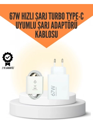® 67W Hızlı Şarj Cihazı Yüksek Isı Dayanımlı Type-C Set