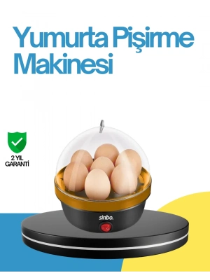 ® 7 Yumurta Kapasiteli Yumurta Pişirme Makinesi Rafadan Orta ve Katı