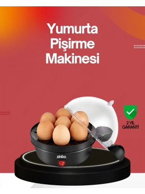 ® 7 Yumurtalık Buharlı Yumurta Pişirme Cihazı Otomatik Kapanma Özellikli