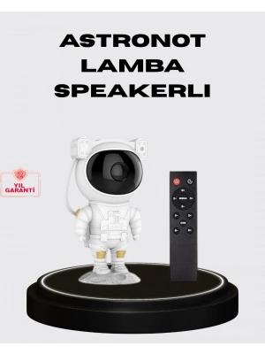 ® 8 Efektli Astronot Galaxy Projektör Uzaktan Kumandalı LED Gece Lambası