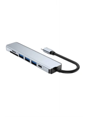 ® 8 Portlu Macbook Çevirici Type C Hub  SD TF USB Çoğaltıcı Ethernet