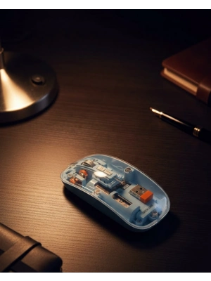 ® 800 1600 DPI Ayarlanabilir Mavi Kablosuz Mouse Pilli