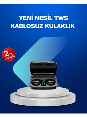 ® A10s TWS Bluetooth 5.0 Kablosuz Kulaklık 1800 mAh Şarj Kutulu