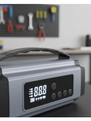 ® Acil Durumlar İçin Çok Fonksiyonlu Araç Akü Takviyesi Hava Kompresörü ve Güç Kaynağı