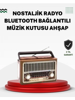 ® Ahşap Görünümlü Masaüstü Bluetooth Cihaz