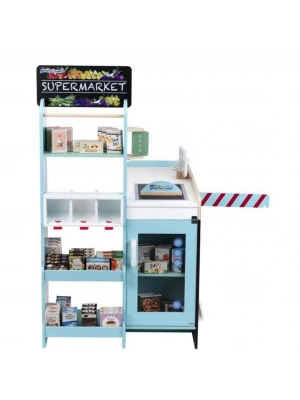 ® Ahşap Süpermarket Oyun Seti