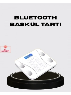 ® Akıllı Dijital Baskül – Bluetooth Bağlantılı, 8 Ölçüm Verili, Akıllı Vücut Analiz Tartısı