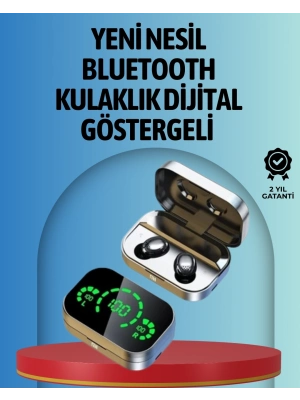 ® Akıllı Dijital Ekranlı TWS Kulaklık – Uzun Pil Ömrü, Stabil Bağlantı