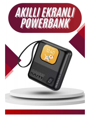 ® Akıllı Powerbank 10.000 MAH 4 Çıkışlı Taşınabilir Dijital Göstergeli