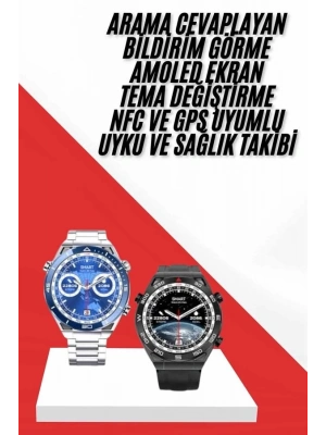 ® Akıllı Saat 1.62 İnç Ultimate Nabız Sensörlü Sesli Görüşme Yapabilen
