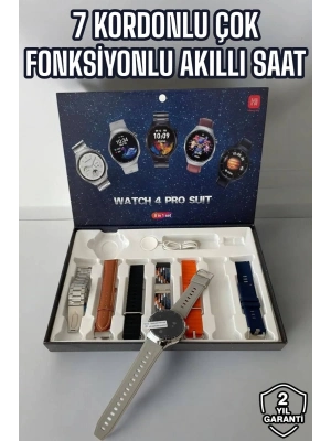 ® Akıllı Saat 7 Kordonlu Yeni Nesil Arama Cevaplayan Çok Fonksiyonlu