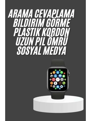 ® Akıllı Saat Çok Fonksiyonlu Uyku Takibi Adımsayar Nabız Ölçer Arama Cevaplayan