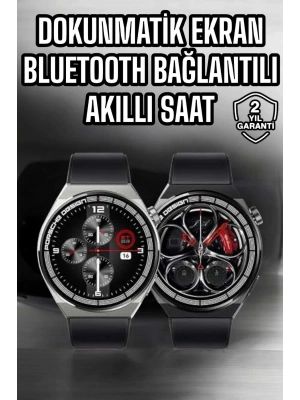 ® Akıllı Saat Dokunmatik Ekran Sesli Görüşme ve Bildirim Görme Sağlık Takibi
