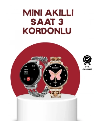 ® Akıllı Saat – Dokunmatik Ekran, Spor Modu ve Kalp Atış Sensörü