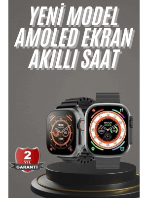 ® Akıllı Saat Kordon Hediyeli Güçlü Batarya Kapasiteli Titreşimli Bildirim Görme Unisex