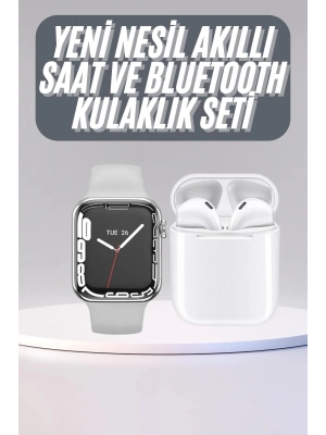 ® Akıllı Saat Kulaklık Hediyeli Uyku ve Sağlık Takibi Yapabilen Uzun Ömürlü