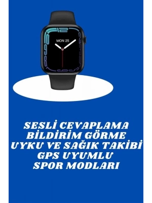 ® Akıllı Saat Nabız Ölçebilen Adımsayar Kalori Hesaplama Tema Değiştirme GPS Uyumlu