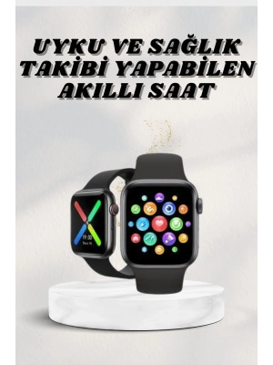 ® Akıllı Saat Wireless Şarj Yüksek Çözünürlüklü Müzik Dinleme Sesli Cevaplama