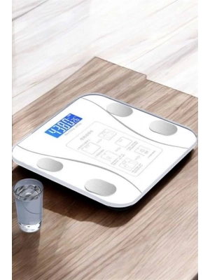 ® Akıllı Tartı Dijital Baskül Yağ Su Kas Vücut Kitle Kilo Ölçer Tartı