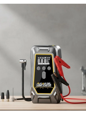 ® Akü Takviye Lastik Şişirme ve Powerbank Özellikli Çok Fonksiyonlu Cihaz