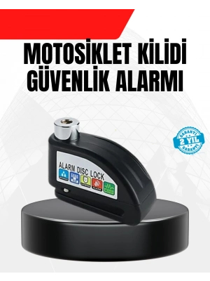 ® Alarm Disk Fren Kilidi Paslanmaz Çelik Motosiklet Scooter Bisiklet