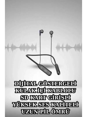 ® Alarm ve Titreşim Özellikli Akıllı Saat ve Mikrofonlu Kablolu Bluetooth Kulaklık 60 Saat