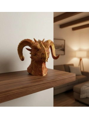 ® Altın Kırmızı Ejderha Figürü