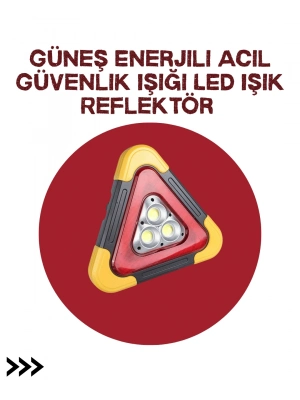 ® Alüminyum Gövdeli LED Üçgen Reflektörlü Acil Işık