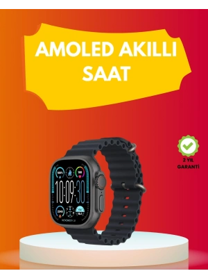 ® AMOLED Ekran 49mm Ultra Tasarım 3 Kordonlu Akıllı Saat