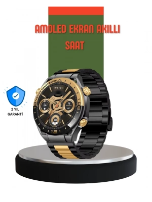 ® Amoled Ekran Akıllı Saat Bluetooth 5.1 Çağrı Destekli 3 Bileklikli