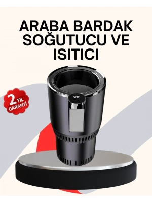 ® Araba Bardaklığı Isıtma Soğutma Ayarlı Çakmak Girişli Akıllı Model