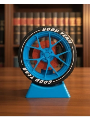 ® Araba Tutkunlarına Özel Jant Tasarımlı Masa Dekoru