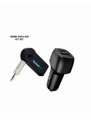 ® Araç İçi Bluetooth Müzik Kiti + Type-C PD Araç Şarjı Seti