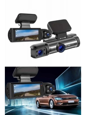® Araç İçi Full Hd Kamera Ön ve Arka Kameralı Ekranlı Araç Kamerası