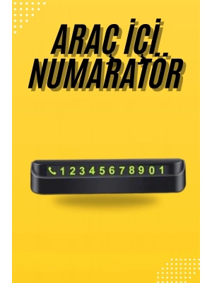 ® Araç Park Numaratörü Tüm Araçlara Uyumlu Araba Numaralık