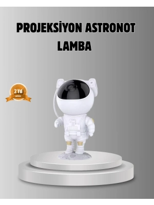 ® Astronot Galaksi Projeksiyon Lambası Bluetooth Bağlantılı ve Uzaktan Kontrollü